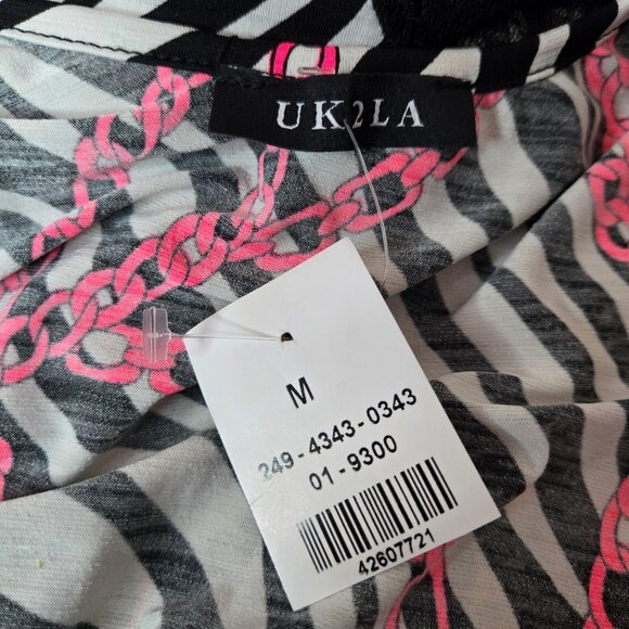 Y2K Zebra Print Bodysuit Top Size M Lace Trim Neon Trashy Mcbling Scene Gyaru - Picture 8 of 9